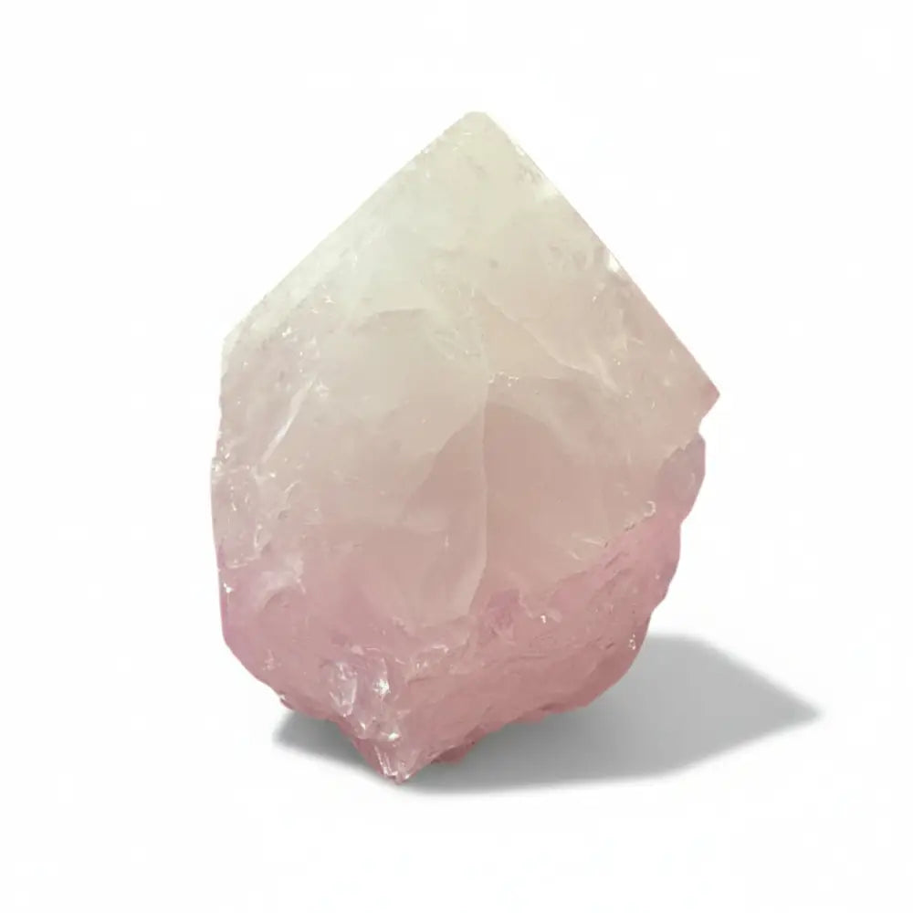 Rose Quartz Polished Top Rough Point rose quartz