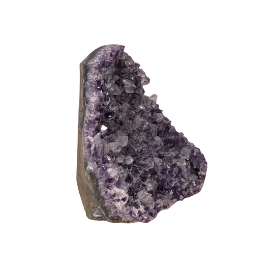 Amethyst Geode Base Cut Polished Edge 024
