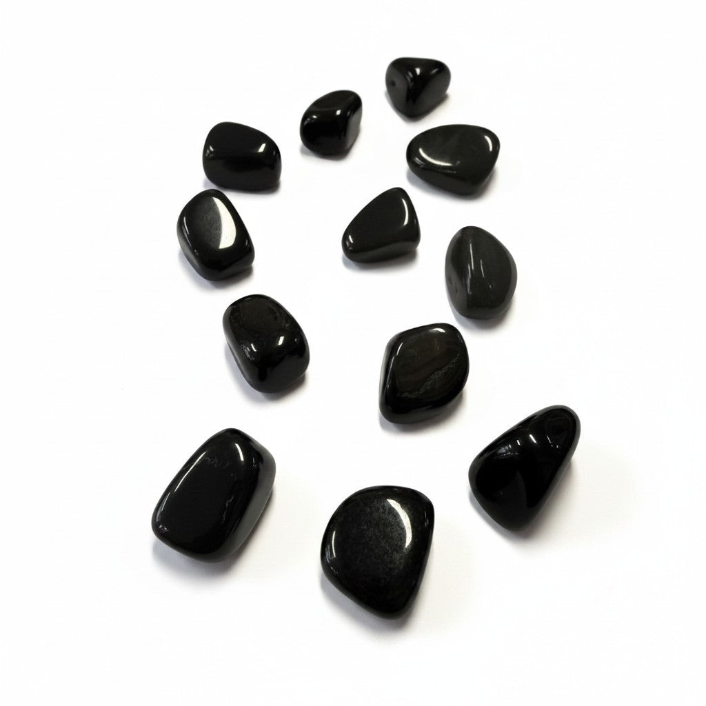 Lemurian Black Jade Tumble ~ Boosts Grounding & Resiliance