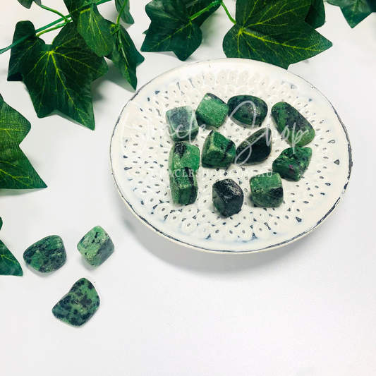 Ruby Zoisite Tumble Crystal ~ Heart Mind Connection & Harmony