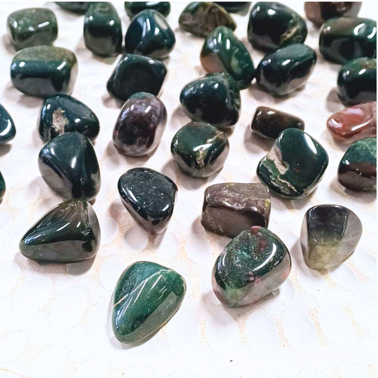 Bloodstone Crystal Tumble ~ Boosts Confidence & Detoxifies Energy