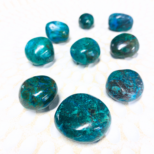 Chrysocolla Crystal Tumble ~ Empowers & Enhances Self Expression