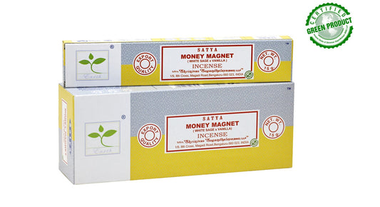 Money Magnet Satya Incense White Sage & Vanilla