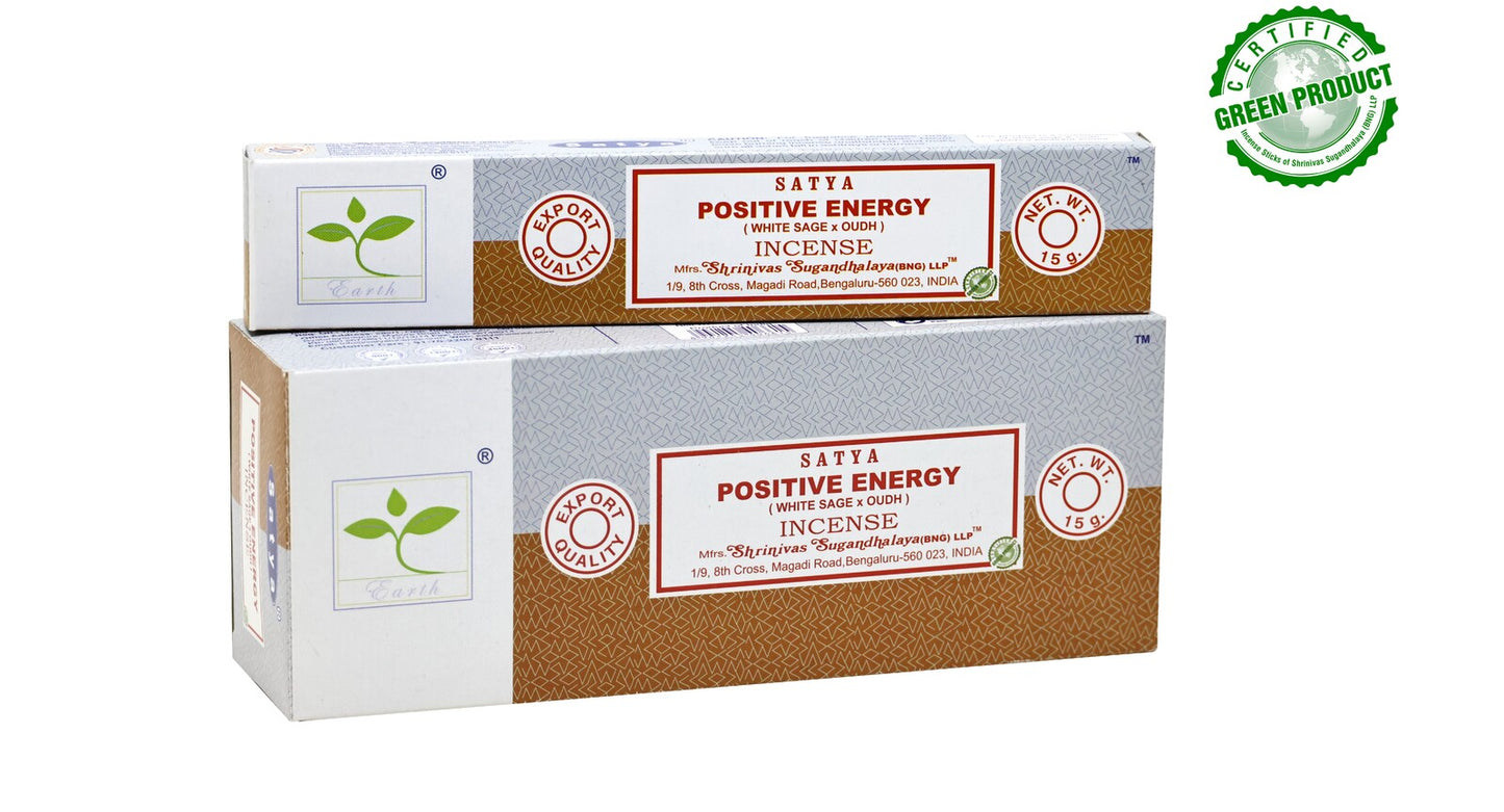 Positive Energy Satya Incense White Sage & Oudh