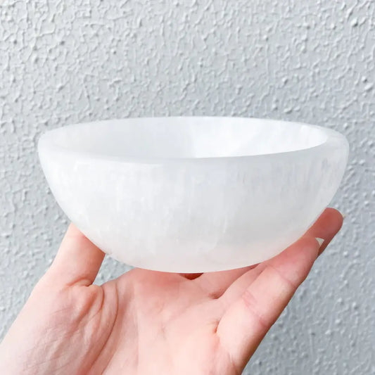 Selenite Bowls - 14cm crystal bowl