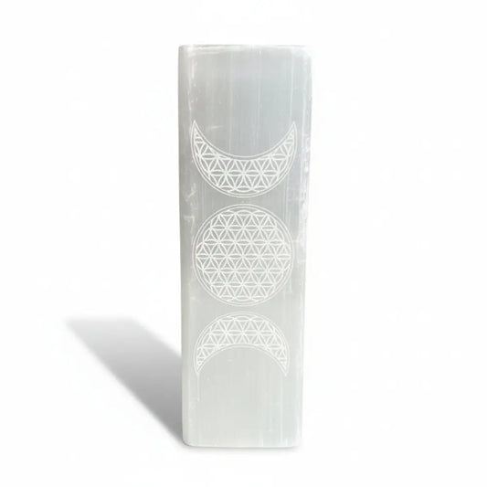 Selenite Triple Moon Lamps crystal lamp