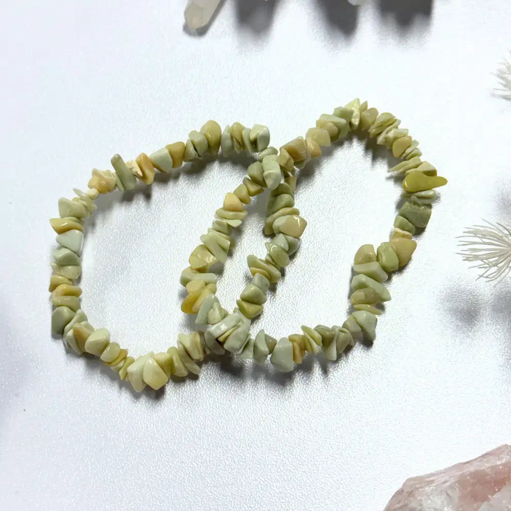 Serpentine chip bracelets Bracelets