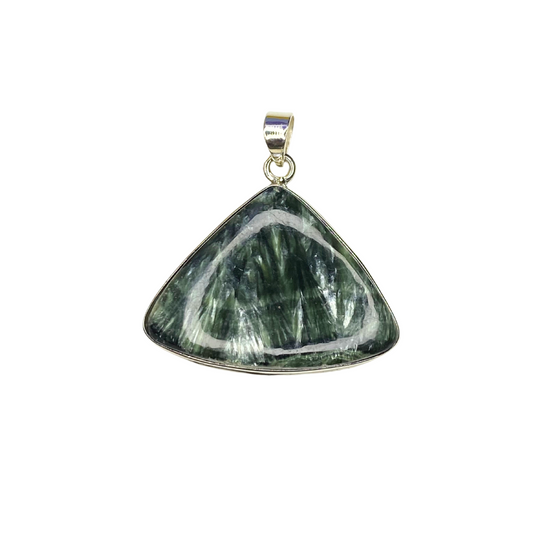 Seraphinite Silver Pendant