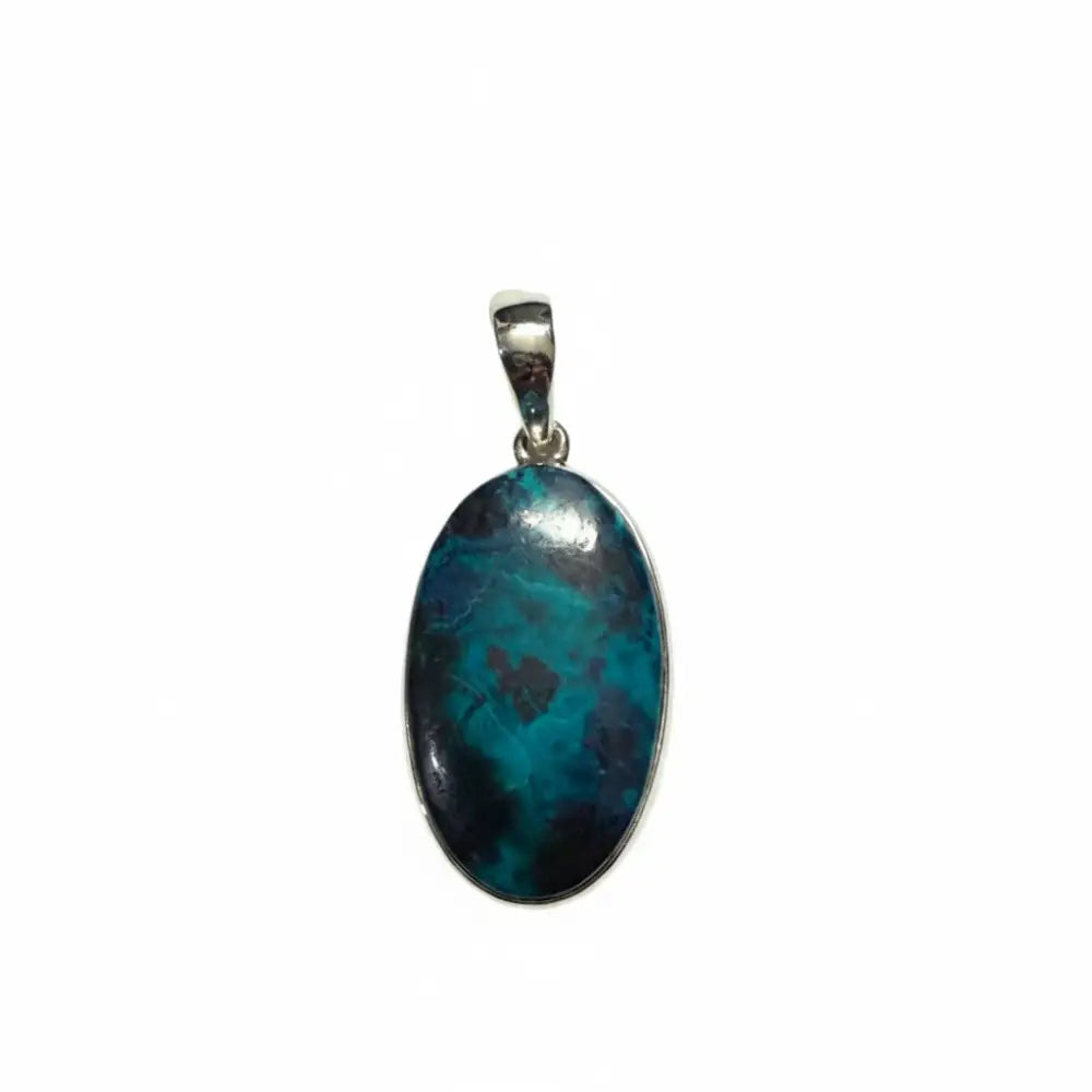 Shattucktite Oval Pendant in Silver PENDANT