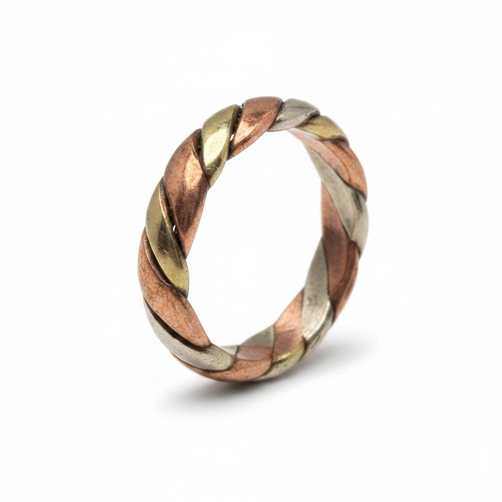 Copper Twist Ring Tibetan