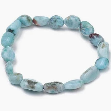 Larimar Tumble Bead Bracelet