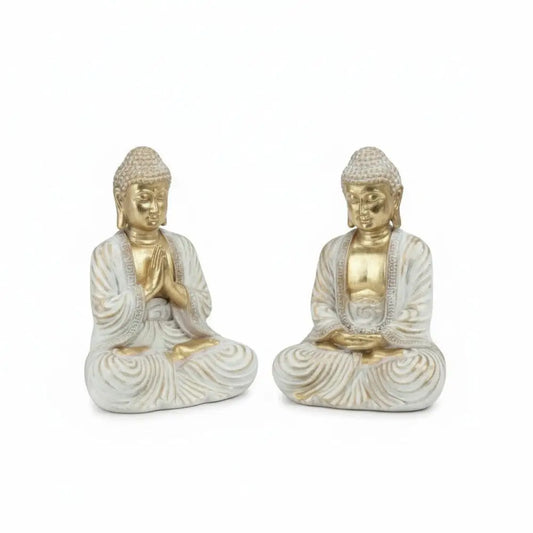 Sitting Buddha with Swirl Finish Buddha