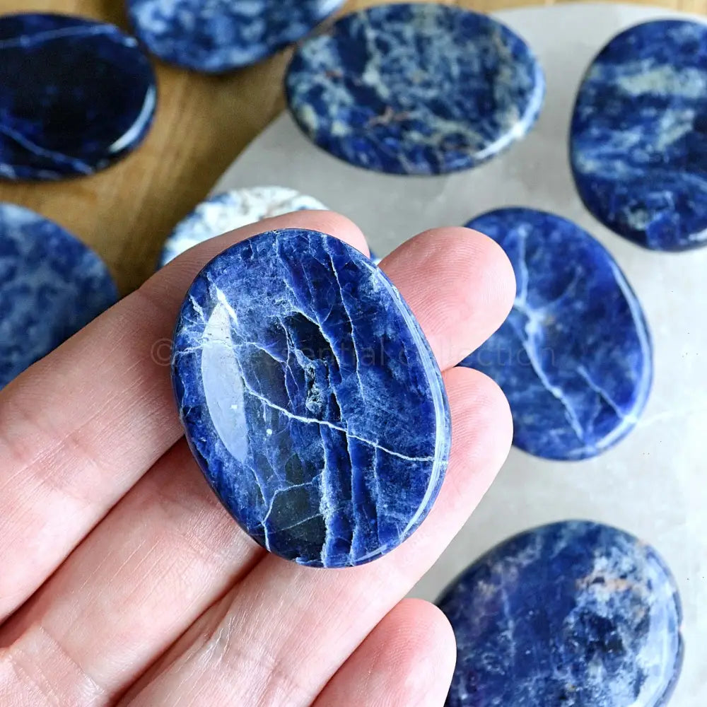 Sodalite Crystal Worry Stones
