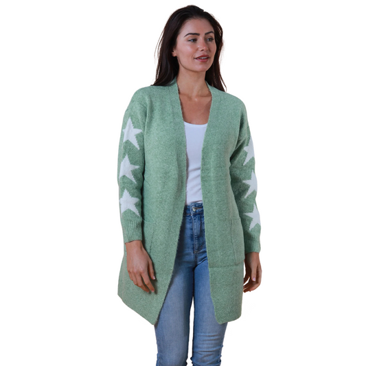 Jade Star Knit Cardigan ~ Quora