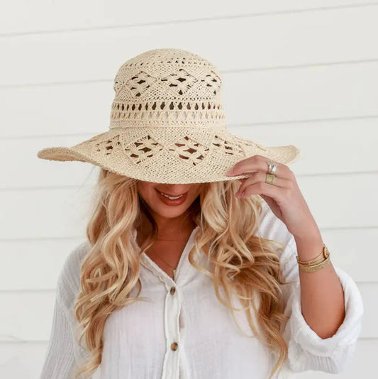 Straw Hat Wide Brim hat