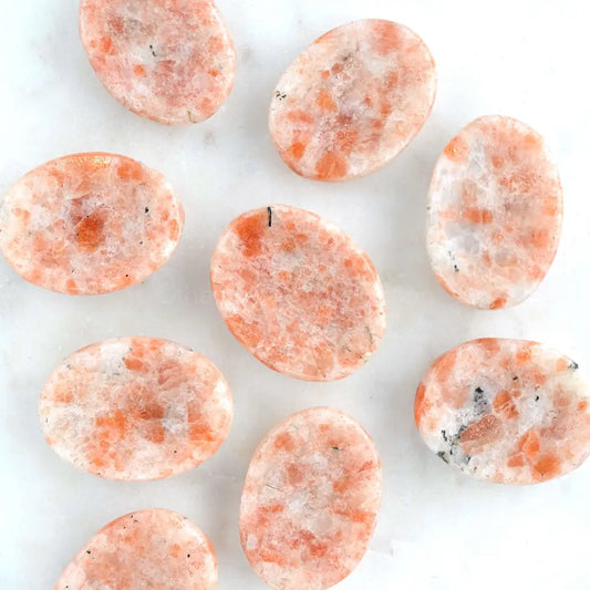 Sunstone Crystal Worry Stones