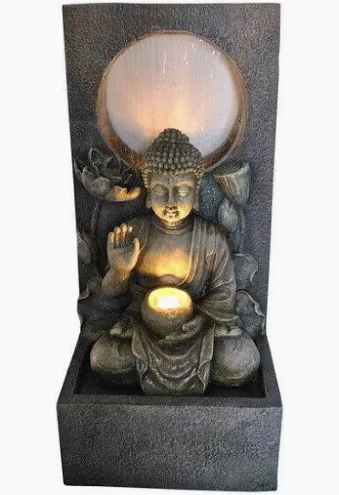 Tranquil Halo Buddha Fountain fountain