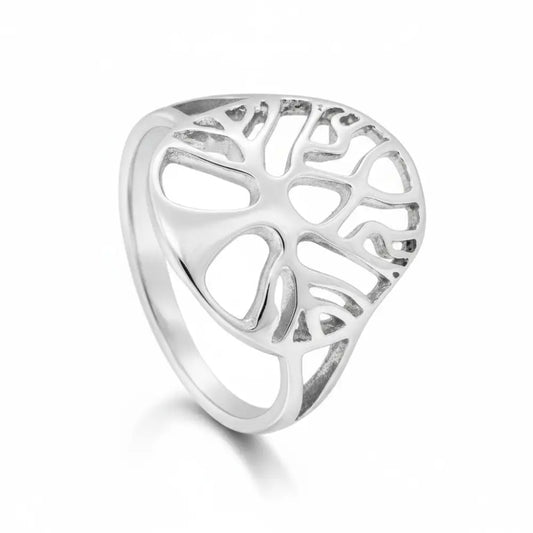 Tree of Life Ring in Silver Rings