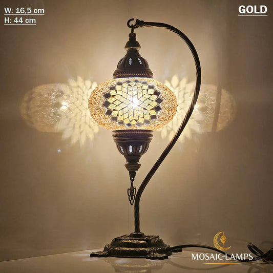 Turkish Mosaic Lamp - Gooseneck MULTICOLOR 3