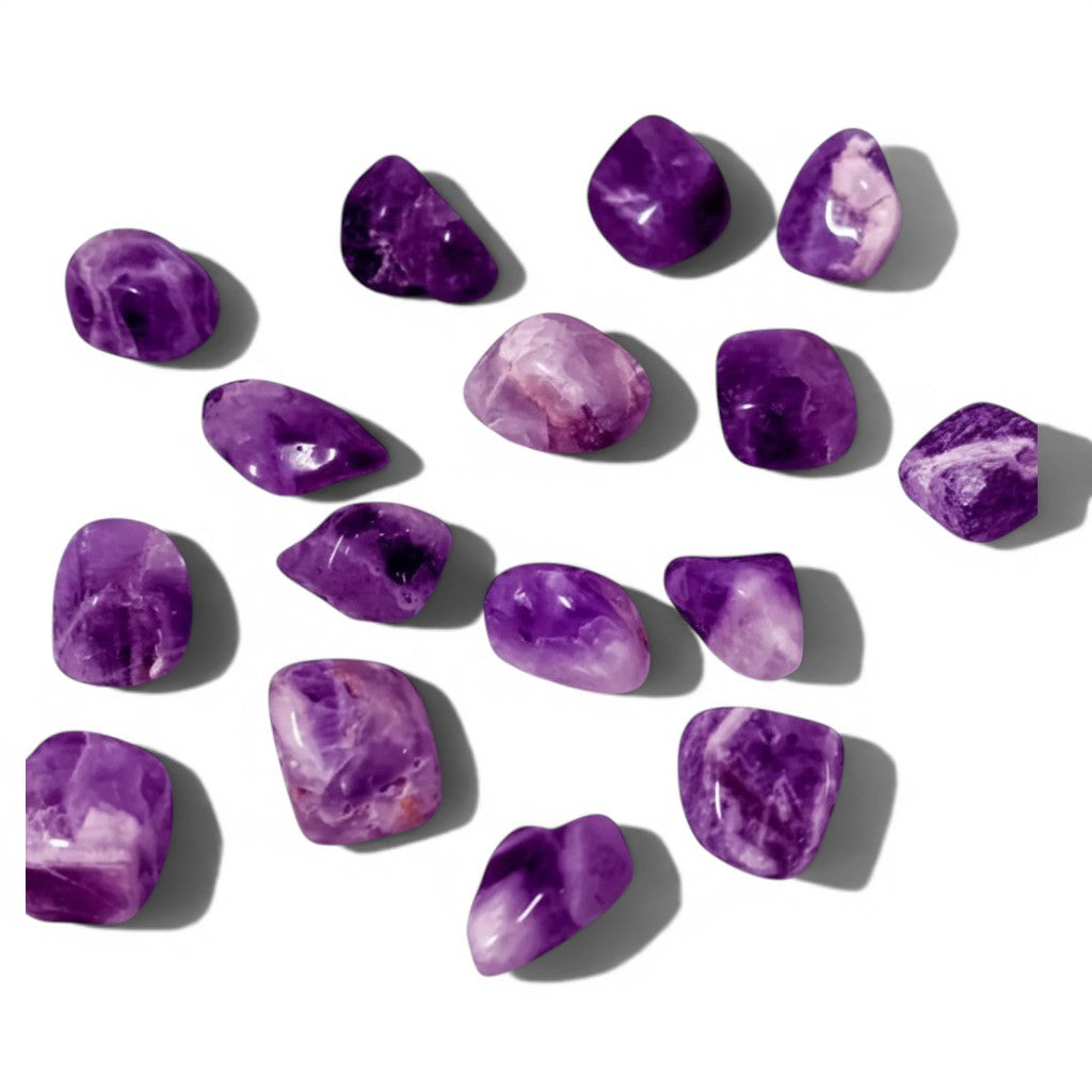 Chevron Amethyst Crystal Tumble ~ Amplifies Spiritual Development & Meditation