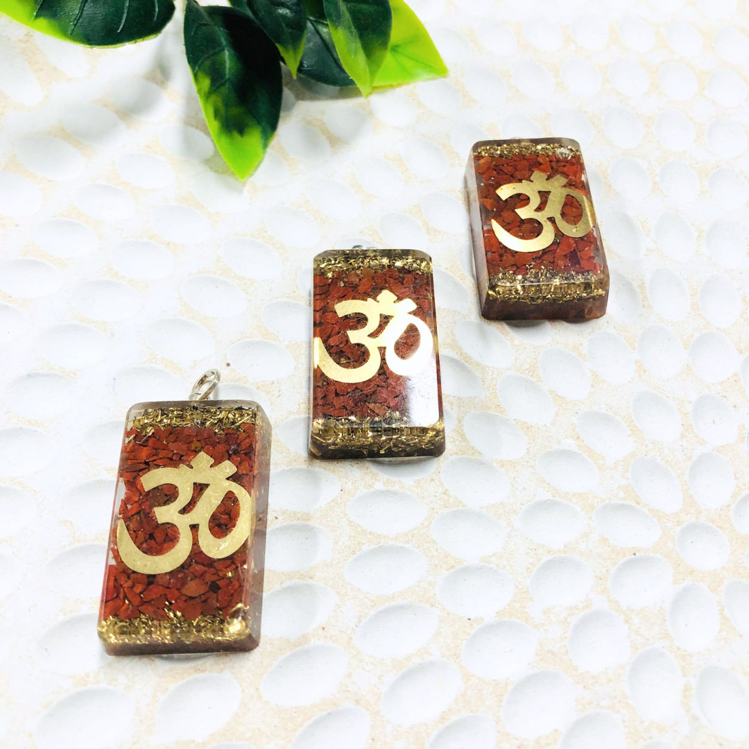 Organite Red Jasper Pendant OM