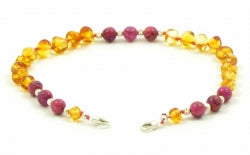 Amber Rose Agate Bracelet / Anklet