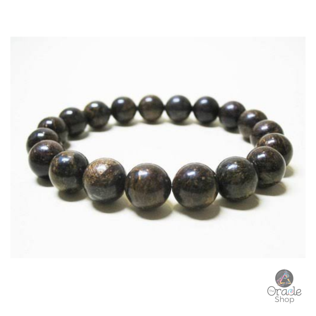 Bronzite Crystal Bead Bracelet