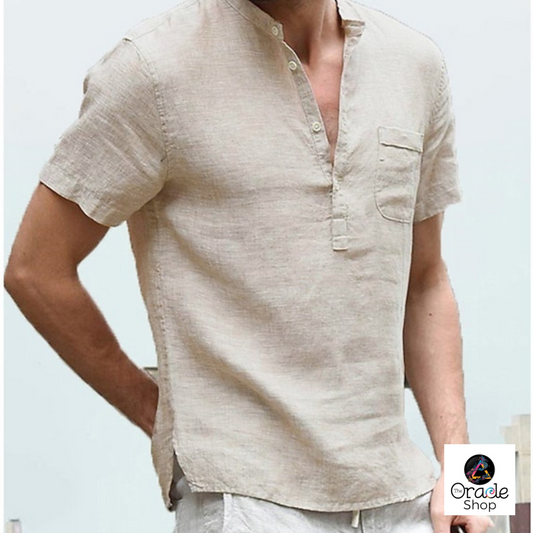 Boho Men's Bali Surfer Shirt - Plain