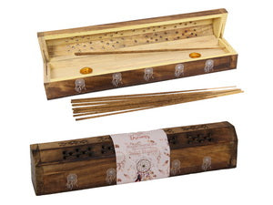 Wood Incense Catcher/Holder - Follow Your Dreams