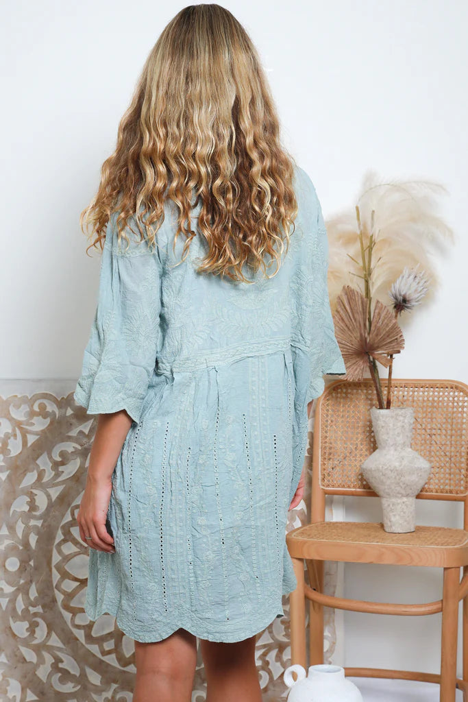 Sage Boho Dress -Sage