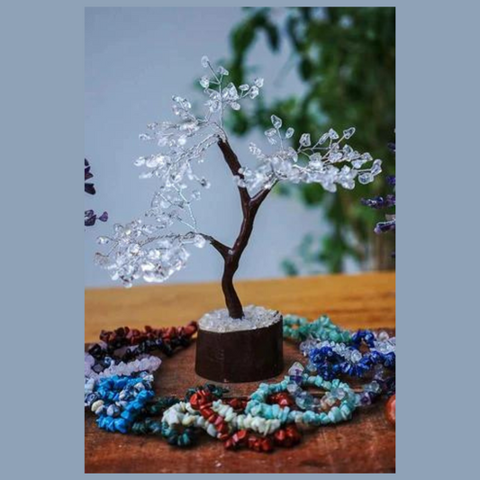 Clear Quartz Large Tree - Large Brown