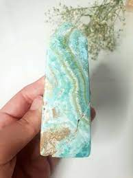 Blue Aragonite Obelisk