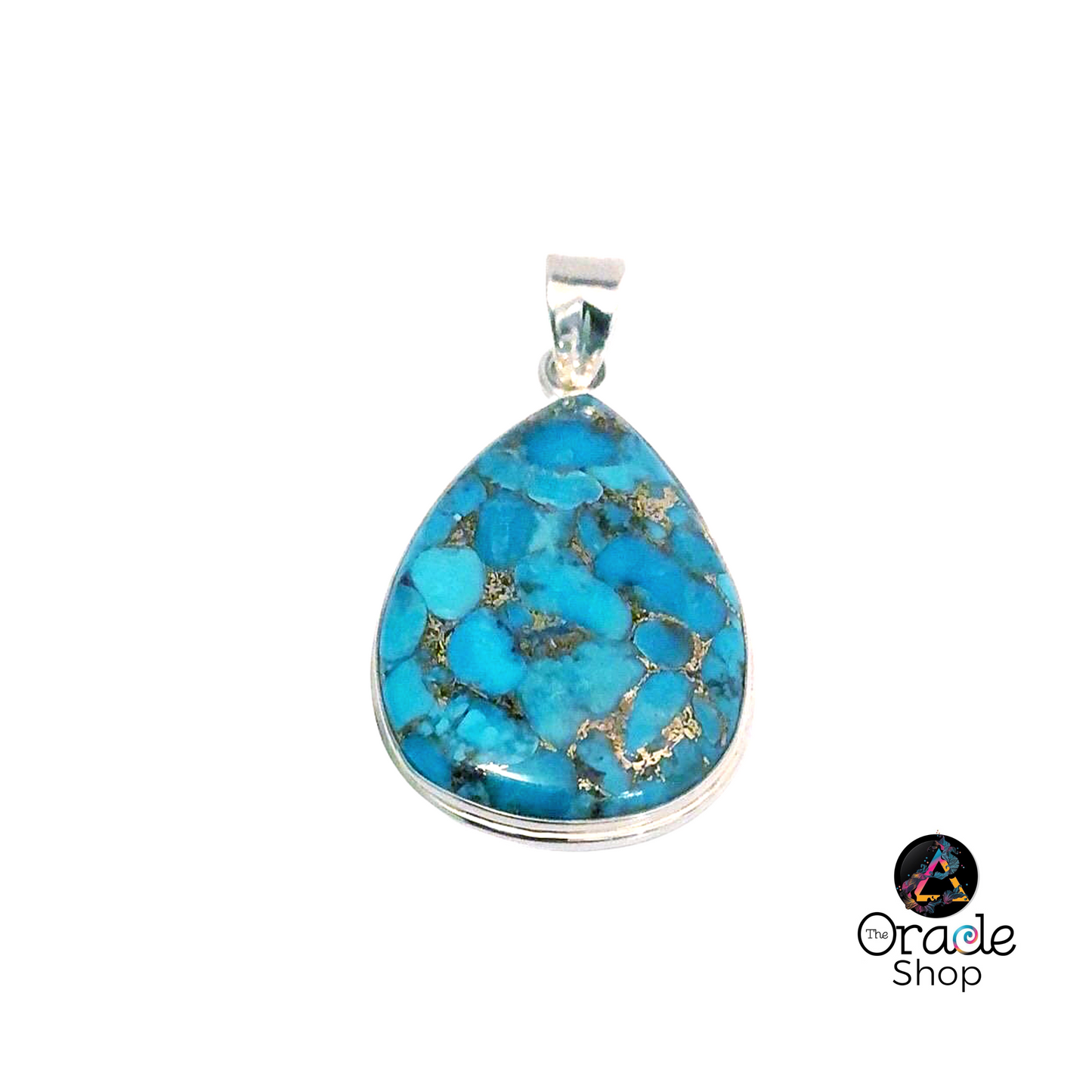 Blue Mohave Turquoise Pendant