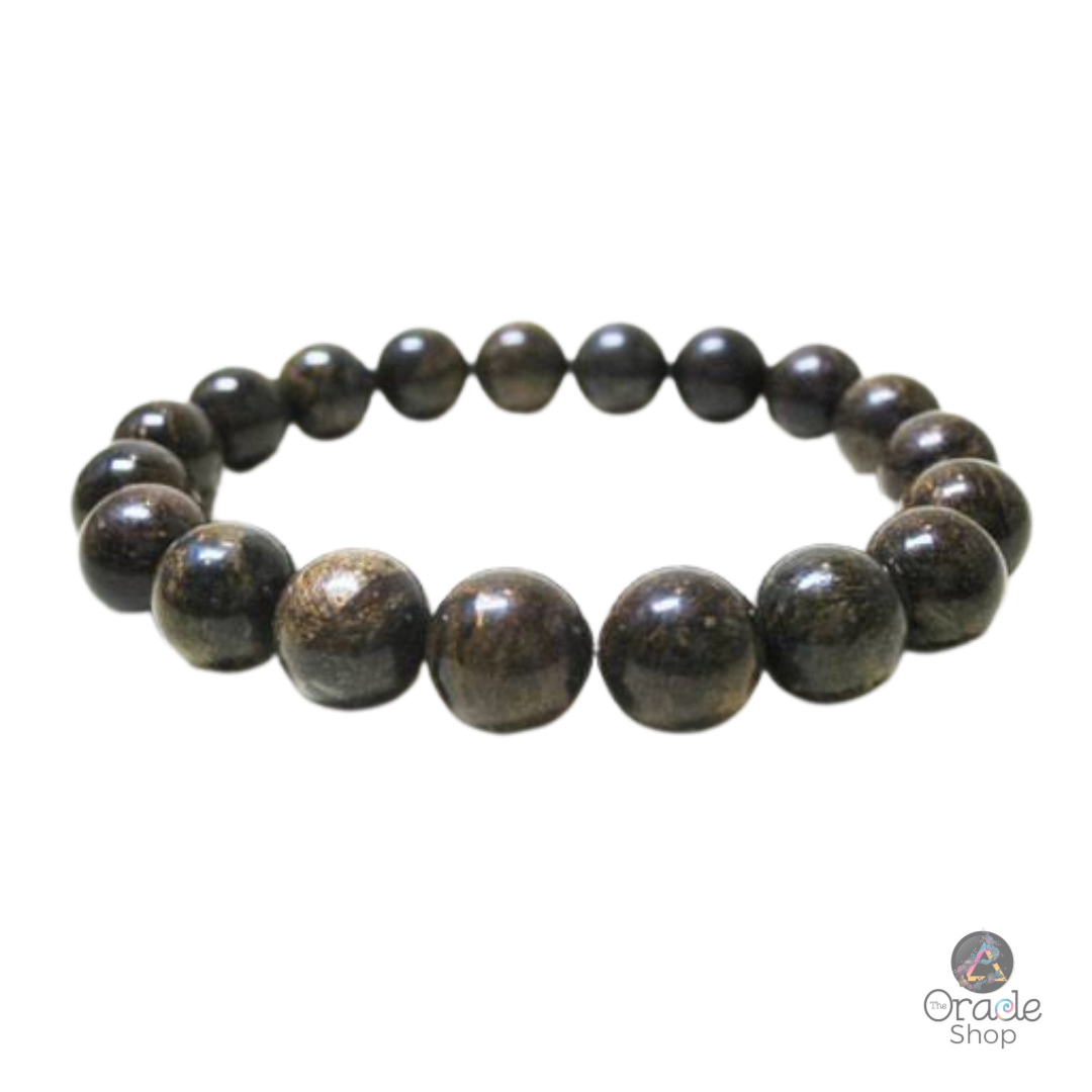 Bronzite Crystal Bead Bracelet