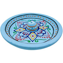 Hand painted Henna Clay Incense Holder