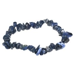 Dumortierite Crystal Chip Bracelet