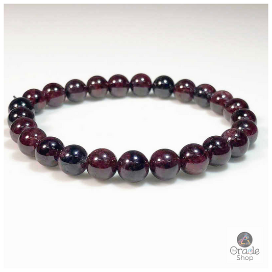 Garnet Crystal Bead Bracelet ~ Passion/Joy