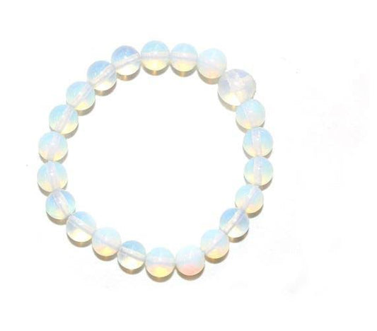 Opalite Bead Crystal Bracelets