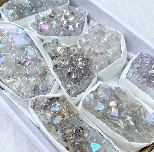 Amethyst Aura Geode Clusters