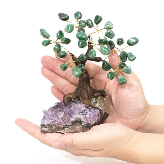 GREEN QUARTZ Bonsai Tree 14