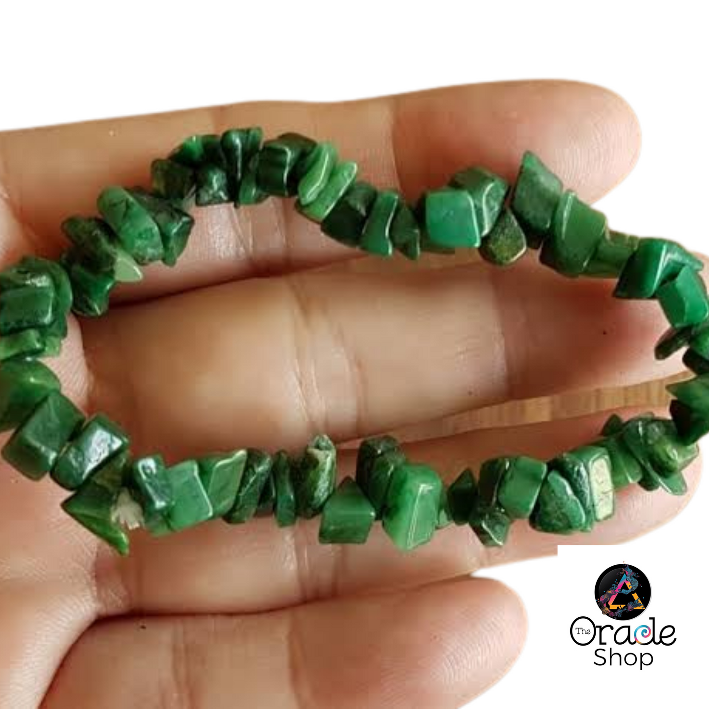 African Jade Crystal Chip Bracelets