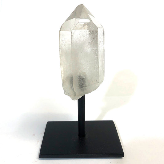 Clear Quartz Crystal Point on Stand