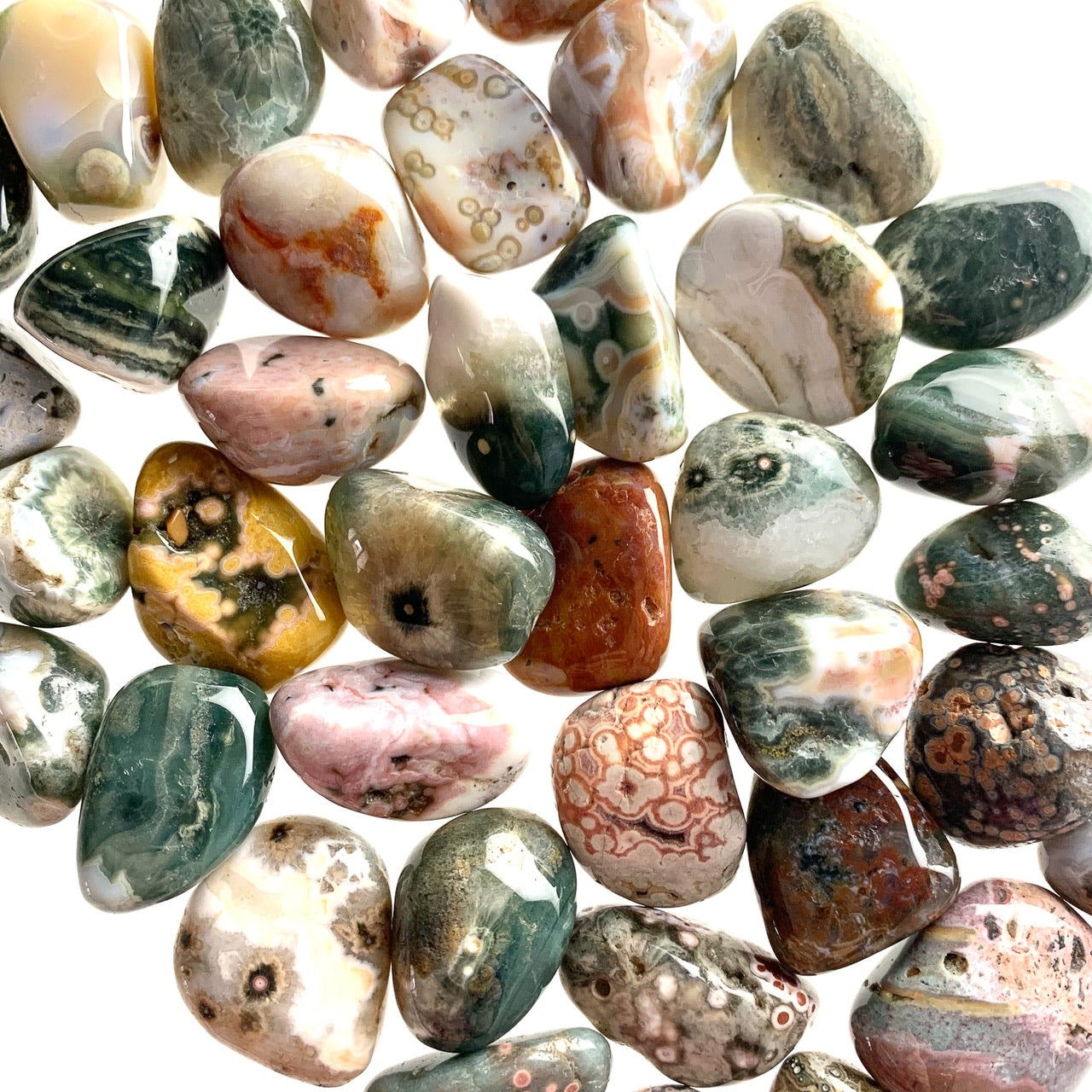 Ocean Jasper Crystal Tumble ~ Joy & Peaceful Vibes