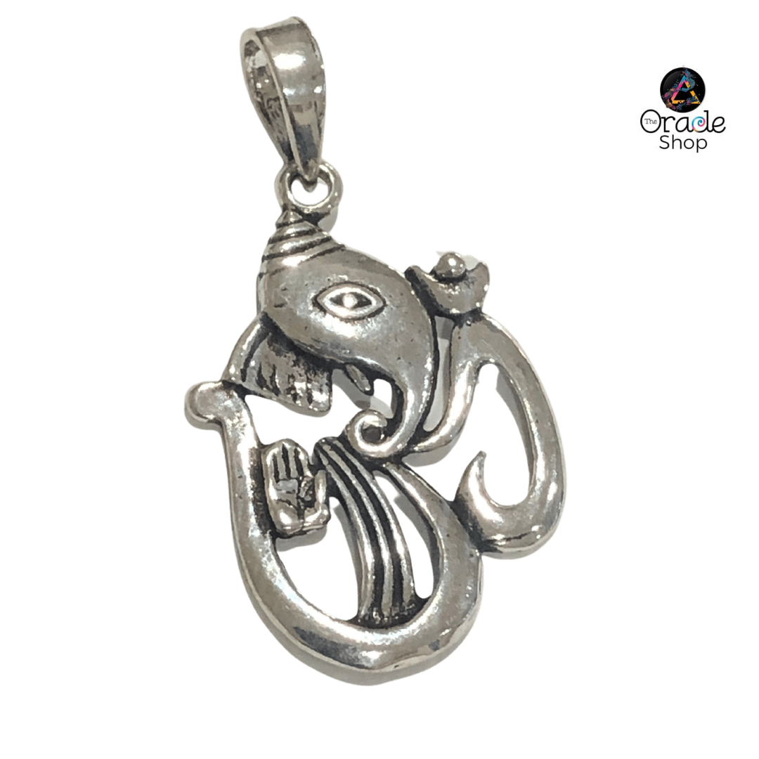 Ganesha Silver Pendant 30mm