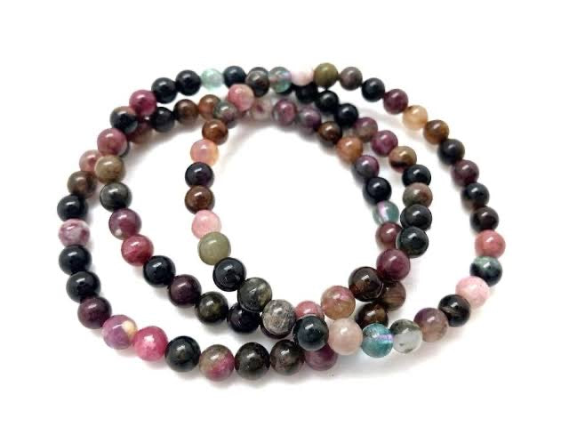 Mixed Tourmaline Bead Bracelet