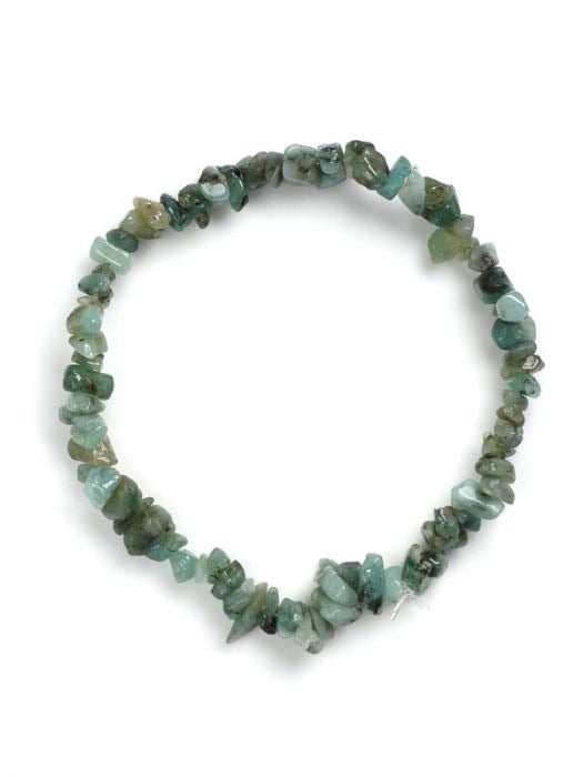 Emerald Crystal Chip Bracelets