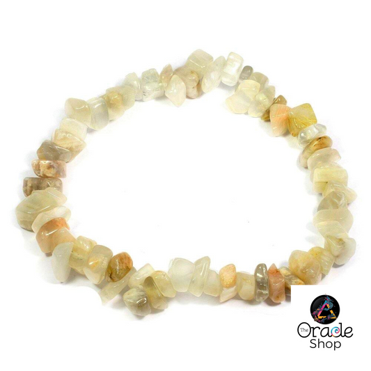 Natural Moonstone Crystal Chip Bracelets
