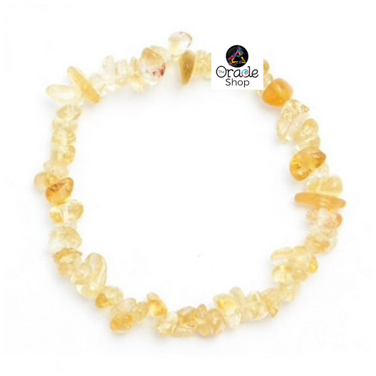 Citrine Crystal Chip Bracelet ~ Confidence/Abundance