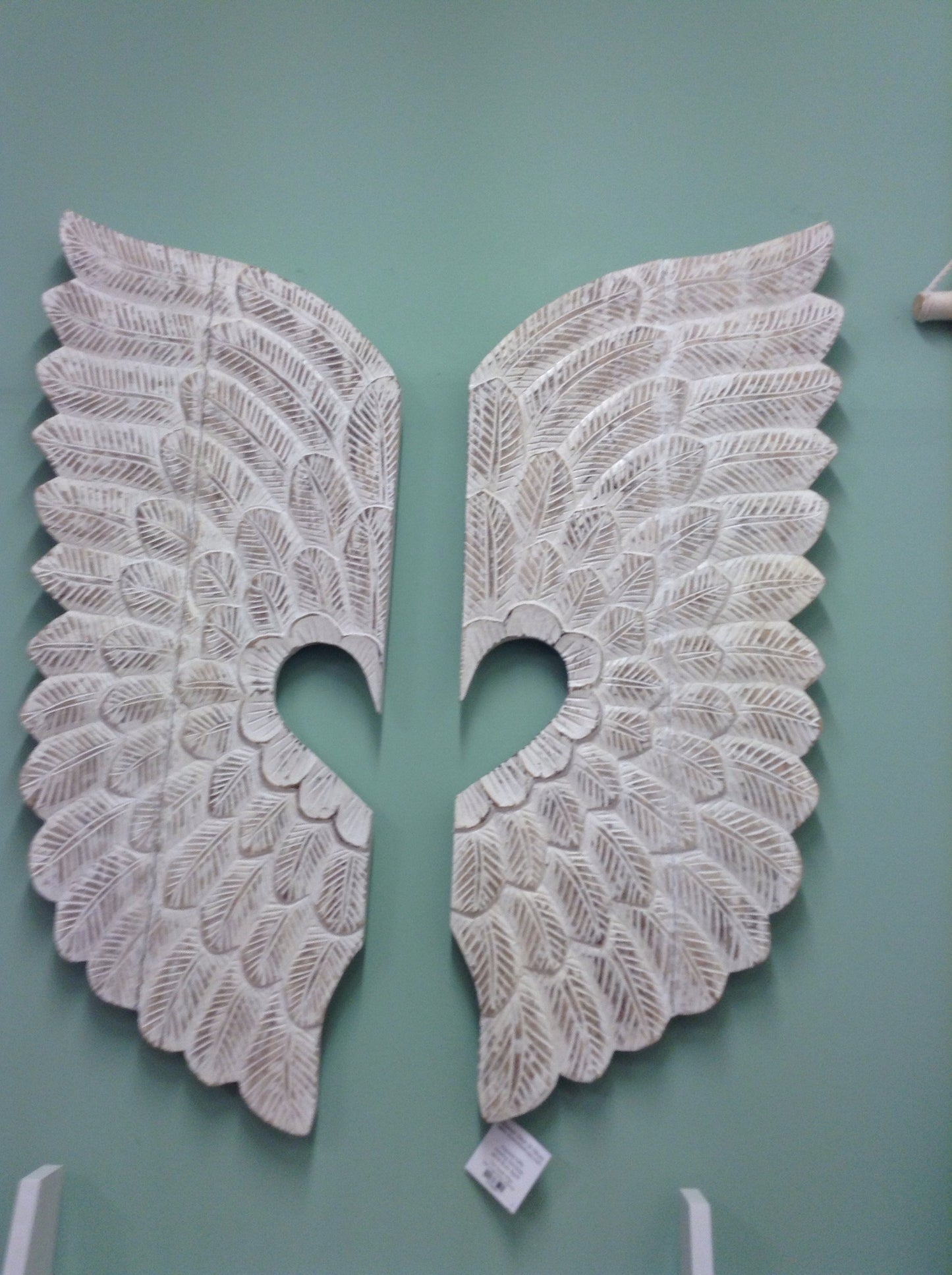 Angel Wings Set - Bohemian Hand Carved Wood -Wall Hanging -Shabby Chic-Home Wall Art Decor Home Decor