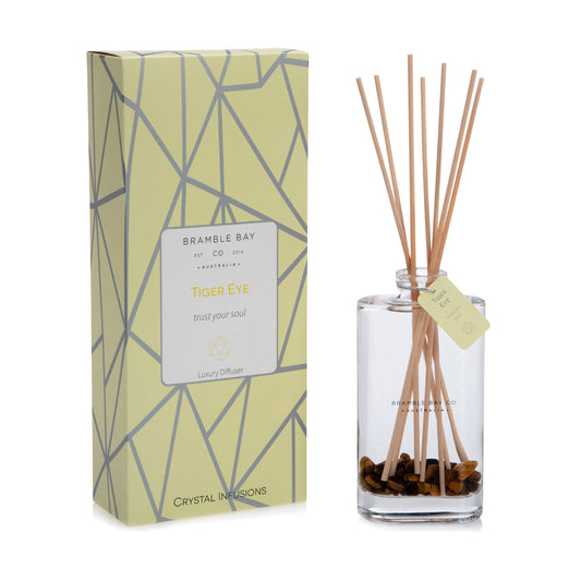 Crystal Diffusers Tiger Eye - Vanilla Bean and Custard